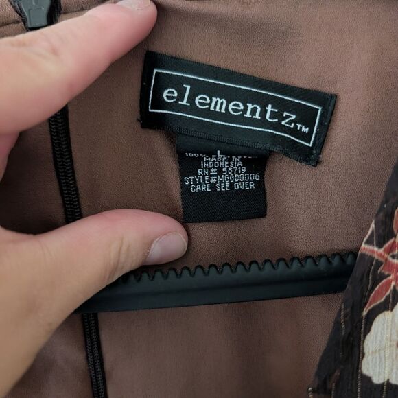 Vintage elementz Y2K‎ Floral Asymmetric Fairycore Cottagecore Midi Dress Size L - Picture 4 of 8